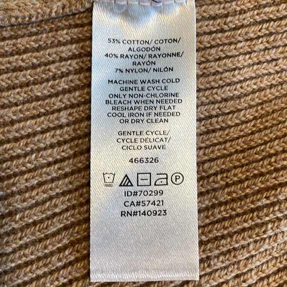 NWOT Loft Outlet Tan Sleeveless Ruffle Sweater Cardigan - Picture 11 of 11